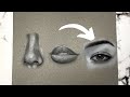 How To Draw A Realistic Eye With Charcoal | Realistic Eye Tutorial