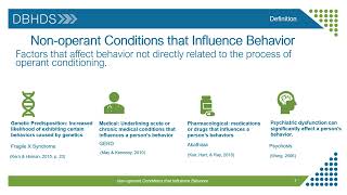 BSPARI Element Brief Training  Non-operant Conditions