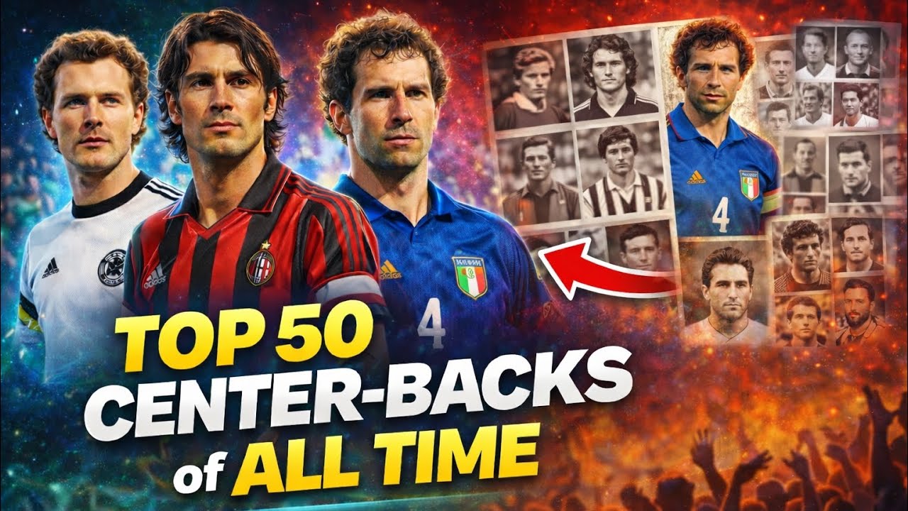 History’s Best: The 50 Greatest Center Backs of All Time 🏆