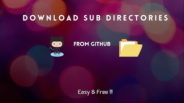 Download sub folders from GitHub