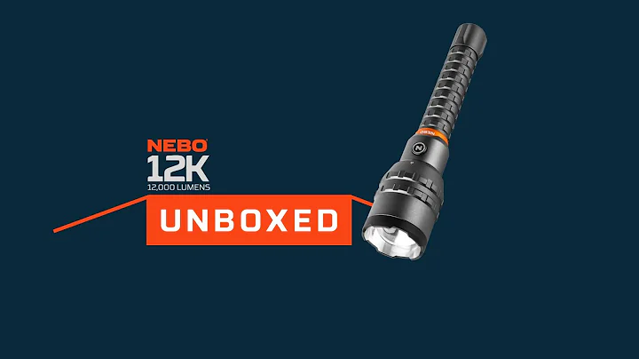NEBO Unboxed: 12k - 12,000 Lumen USB-C Rechargeable Flashlight with Power Bank
