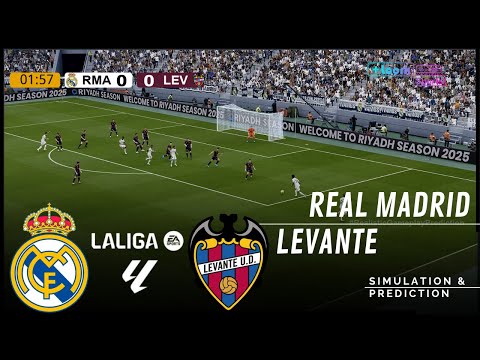 Real Madrid Vs Levante La Liga 2025 2026 Full Match Simulation Prediction 