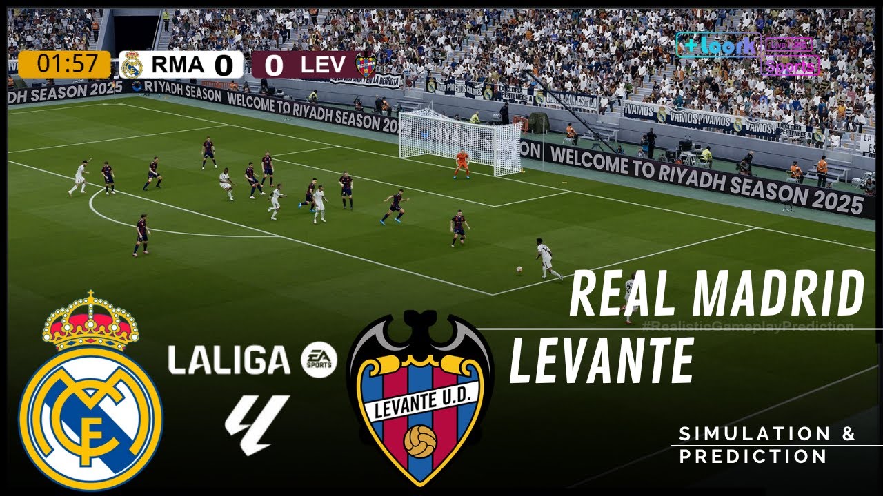 Real Madrid  vs. Levante | La Liga 2025-2026 | Full Match Simulation/Prediction