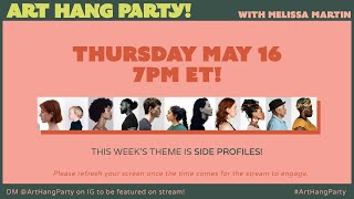 ART HANG PARTY! Let's Draw SIDE PROFILES!