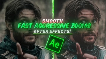 Smooth Fast Aggressive Zooms Tutorial For your Edits! | After Effect