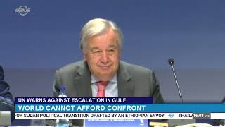 It Is Essential To Avoid Any Form Of Escalation In The Gulf U.n. Chief