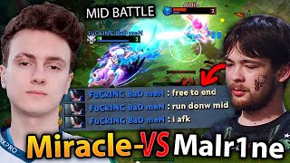 MIRACLE goes MIDLANE to fight Falcon MALR1NE and this happens..