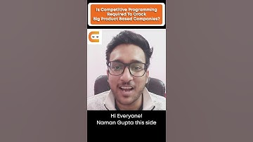 Is Competitive Programming Required To Crack Big Product Based Companies? #shorts