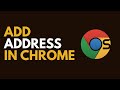 How to Add Your Home Address in Google Chrome (Autofill in Seconds!)