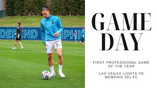 Playing my first game with Las Vegas Lights FC.