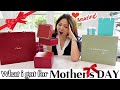 What i got for mothers day 2024  cartier vca tiffany  more gifts unboxing  prices   charis