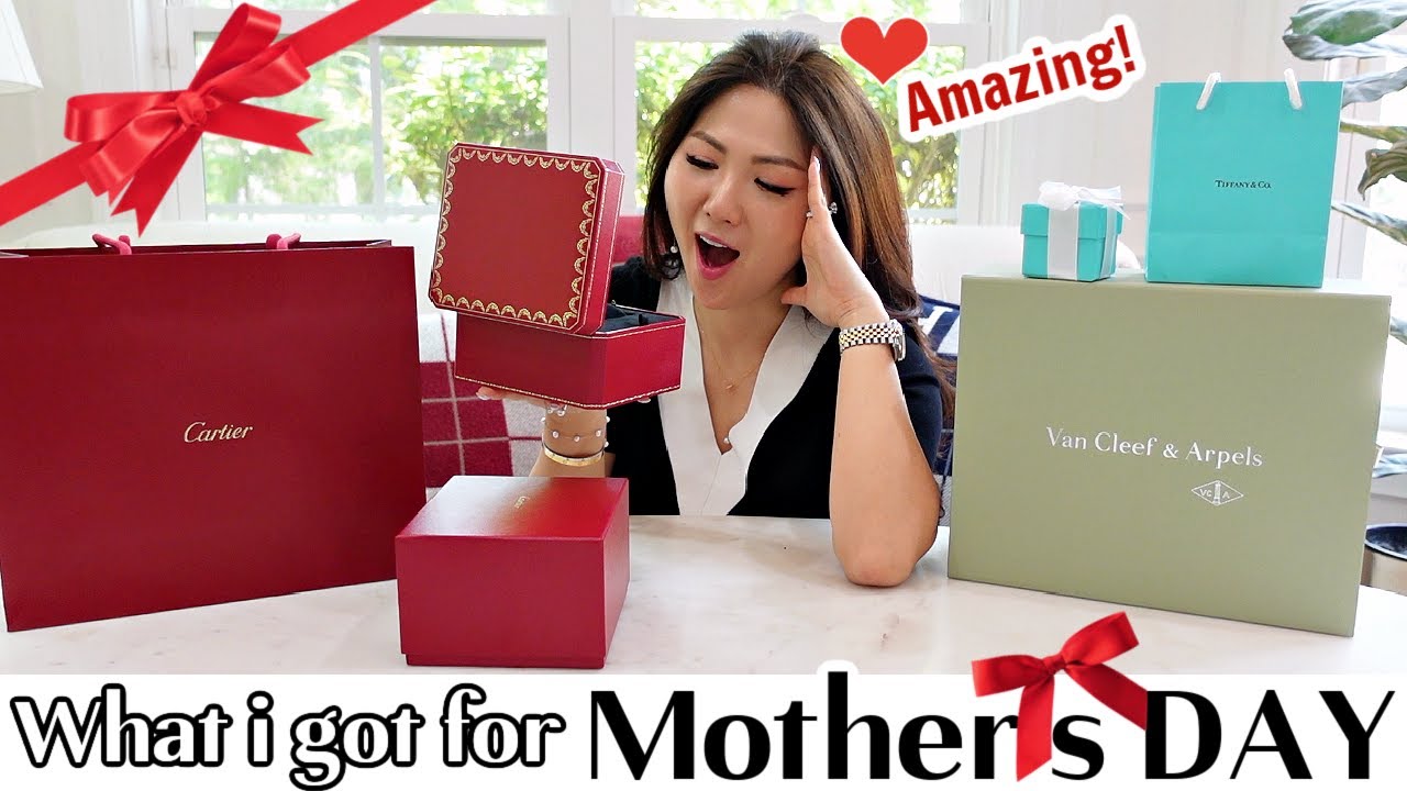 What I got for MOTHERS DAY 2024  CARTIER VCA TIFFANY  MORE GIFTS UNBOXING  Prices   CHARIS
