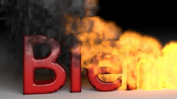 Blender Tutorial: Fire Smoke Text Animation
