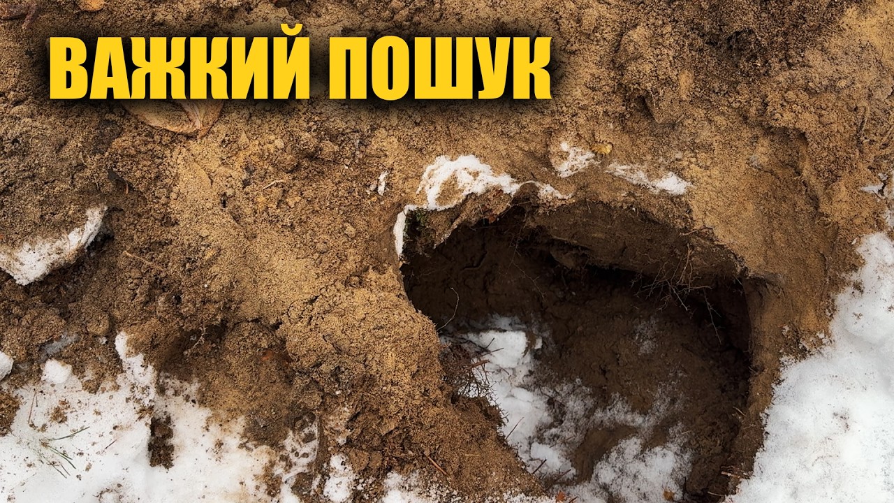 Екстремальний пошук в зимовому лісі. Пошук з металошукачем в Україні