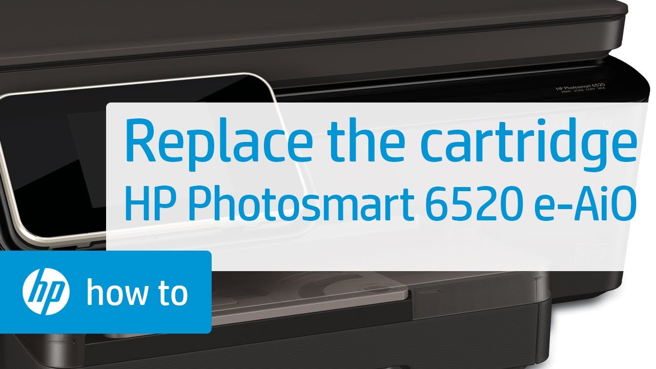 Replacing a Cartridge – HP Photosmart 6520 e-All-in-One Printer