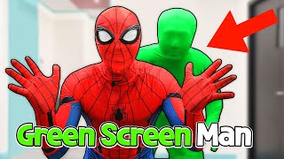 The Green Screen Man! 스파이더맨과 그린스크린맨!