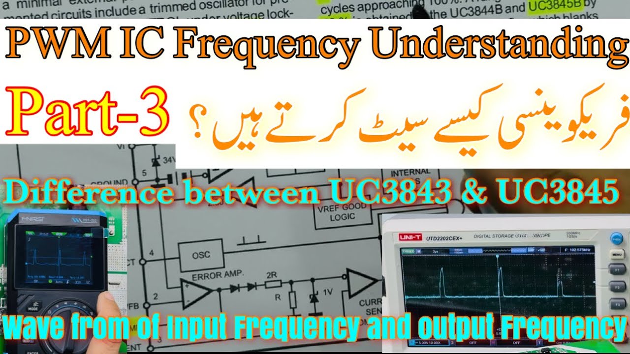 How to set Frequency of PWM IC UC3845 & UC3843 | theory & practical 