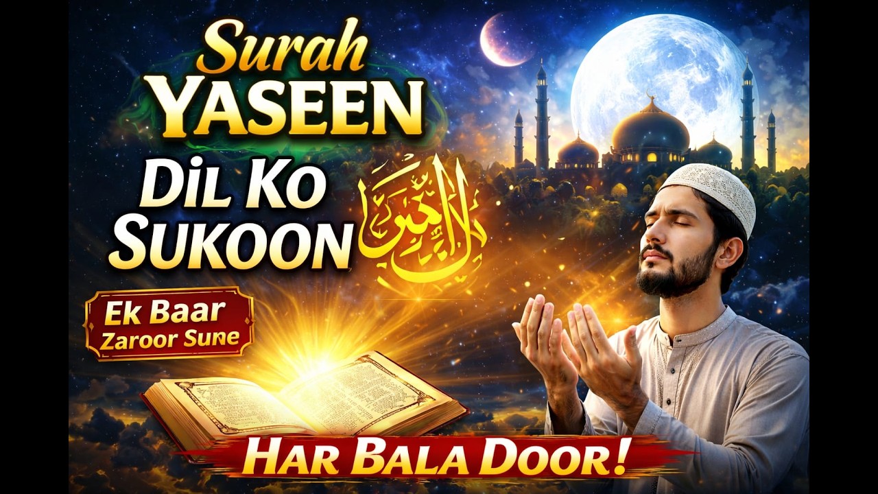 🌙 Surah Yaseen | Dil Ko Sukoon Dene Wali Tilawat | Har Bala Door! #SurahYaseen #QuranTilawat