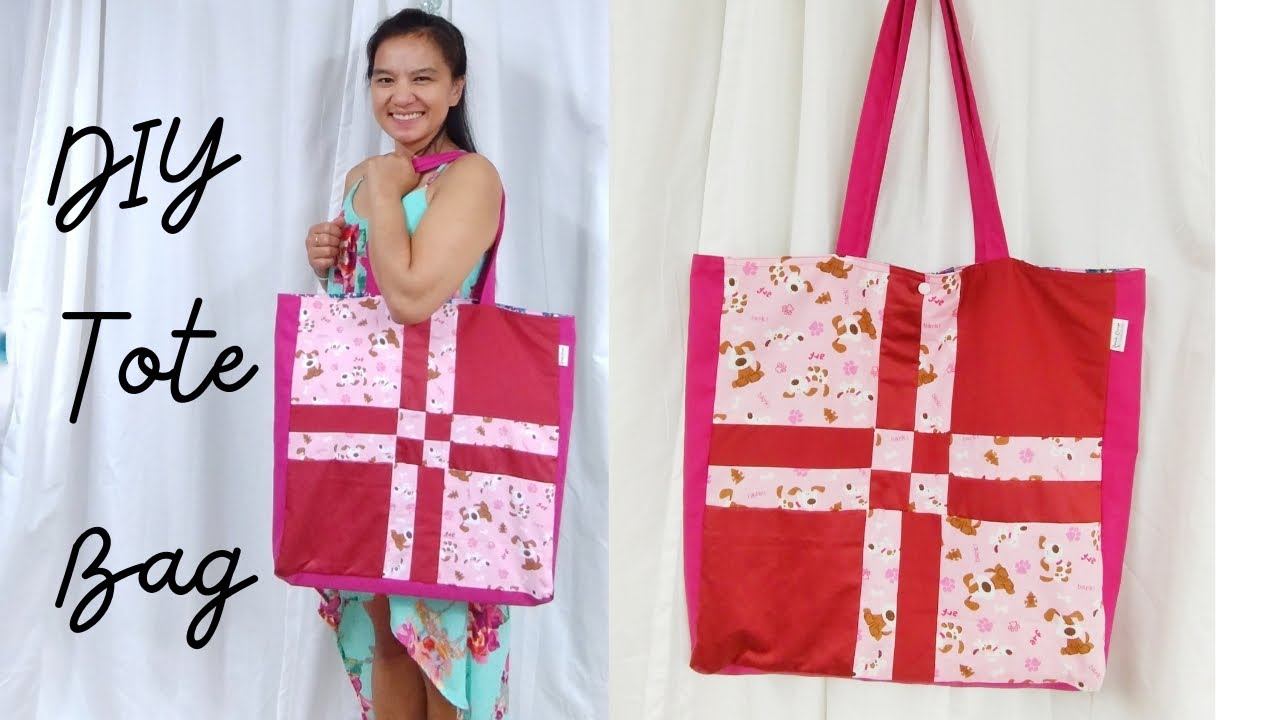 DIY Tote Bag Sewing Ideas Disappearing 4 Patch Quilt Block Idea YouTube diy-tote-bag-sewing-ideas-disappearing-4-patch-quilt-block-idea-youtube