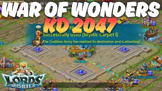 Lords Mobile - NEW Kingdom 2047 War of Wonders , CRAZY Reports !! | U～K vs UUU