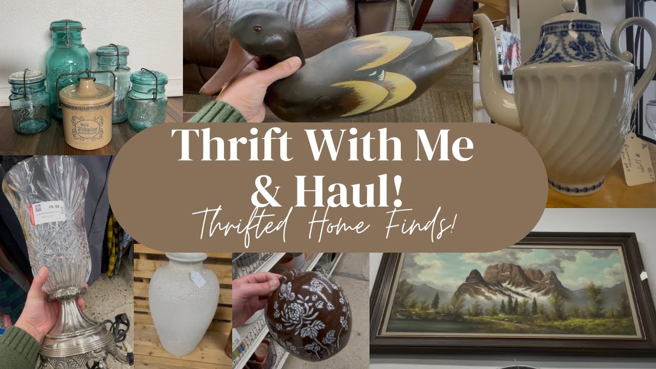 New Thrift With Me & Haul! Thrifted Home Decor Finds! - YouTube