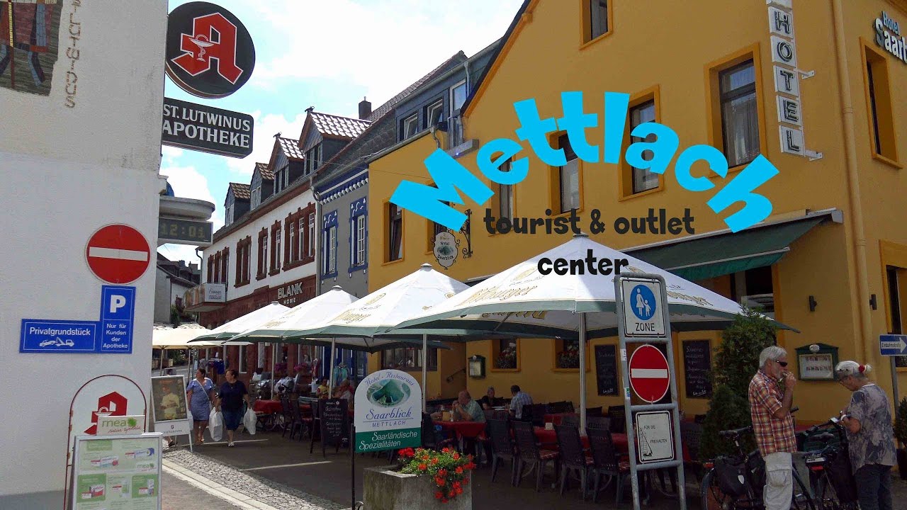 Mettlach tourist & outlet center Germany 4K - YouTube