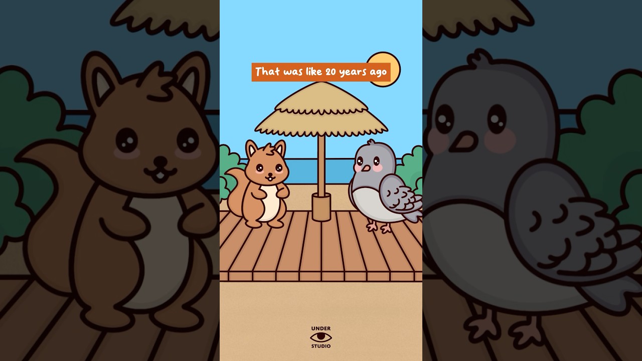 Time Math 🙀 Birdie & Squirrel | Relatable Animation Meme | Original Audio: @erinmiller