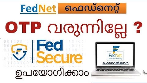 FedNet OTP not coming? Use this app FEDSECURE APP#federalbank FedNet OTP issue solved!
