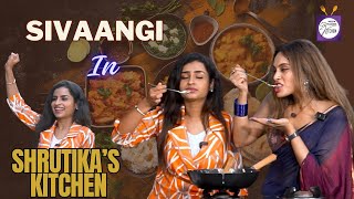 Sivaangi Krishnakumar in Shrutika's Kitchen | Alfredo pasta |  Mediamasons Kitchen