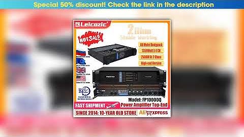 First Look Leicozic 2500W 10000q 4 Channel Power Amplifier Class TD Line Array Amplificador Powerfu