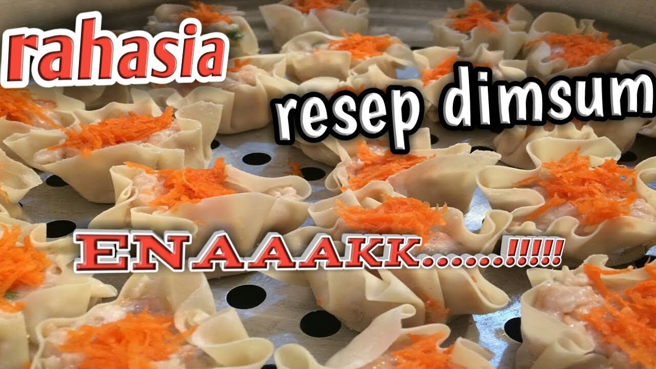 resep membuat DIMSUM UDANG AYAM lembut enak - YouTube