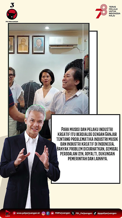 Ganjar Pranowo dan Musisi Top Bersatu Membangun Industri Kreatif Musik Nasional