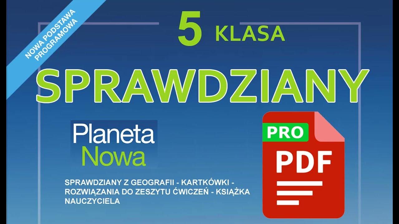 Geografia Klasa 6 Dzial 3 Sprawdzian z geografii klasa 5 dział 1 PDF TEST - YouTube