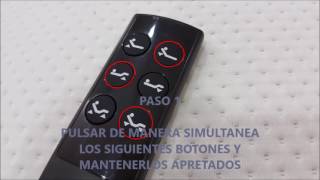 Sincronización de un mando radiofrecuencia