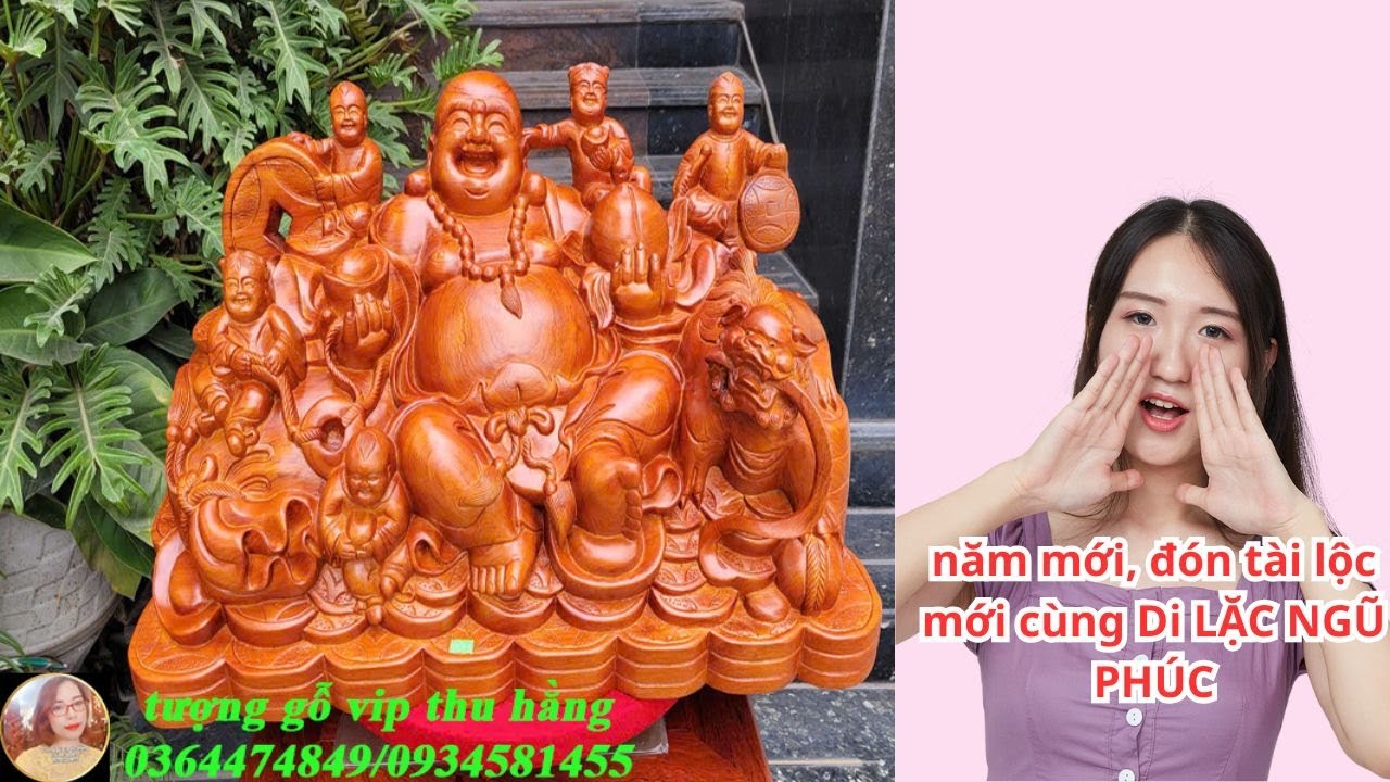 Khám phá bí ẩn Tượng Di Lặc Ngũ Phúc Gỗ Hương Đá – Thu Hút Tài Lộc