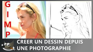 Créer un dessin à partir d'une photographie avec GIMP # 9 screenshot 1