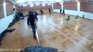 1st person view: rapier sparring Matt vs Chris