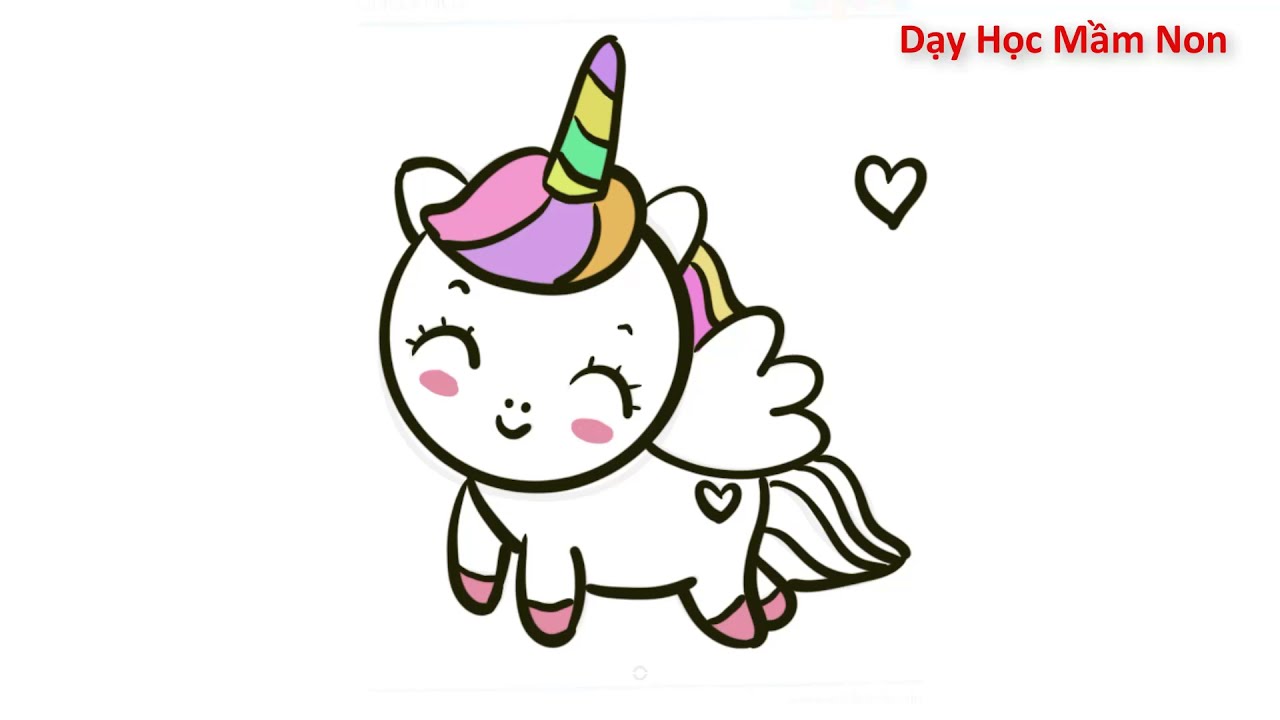 Dạy vẽ ngựa một sừng dễ thương - How to draw a cute... - youtube