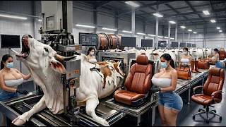 Inside the Factory Turning Millions of Cows into Leather Products (Full Process)