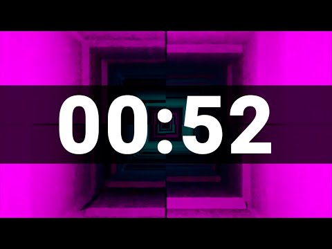 52 Second Timer with Cool Upbeat Music for Kids, Chill Instrumental Countdown