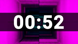 52 Second Timer with Cool Upbeat Music for Kids, Chill Instrumental Countdown