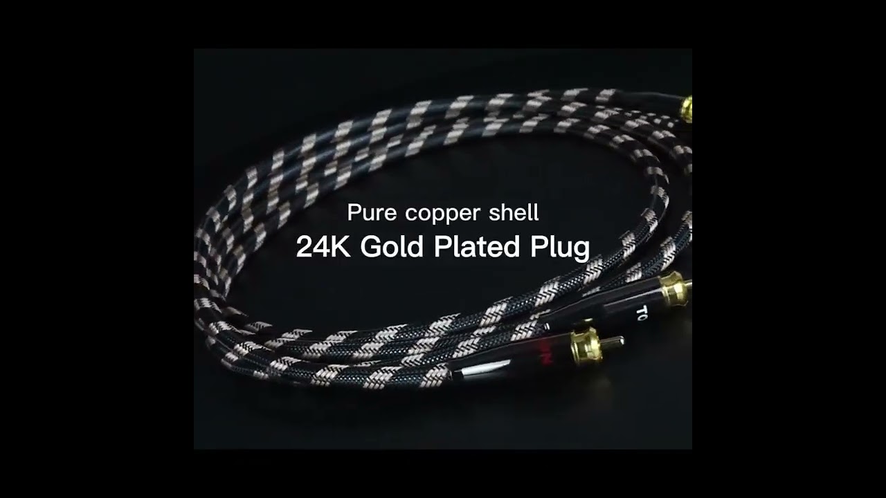 TODN rca cable 6N occ hifi 2rca to 2rca high-end audio cables for