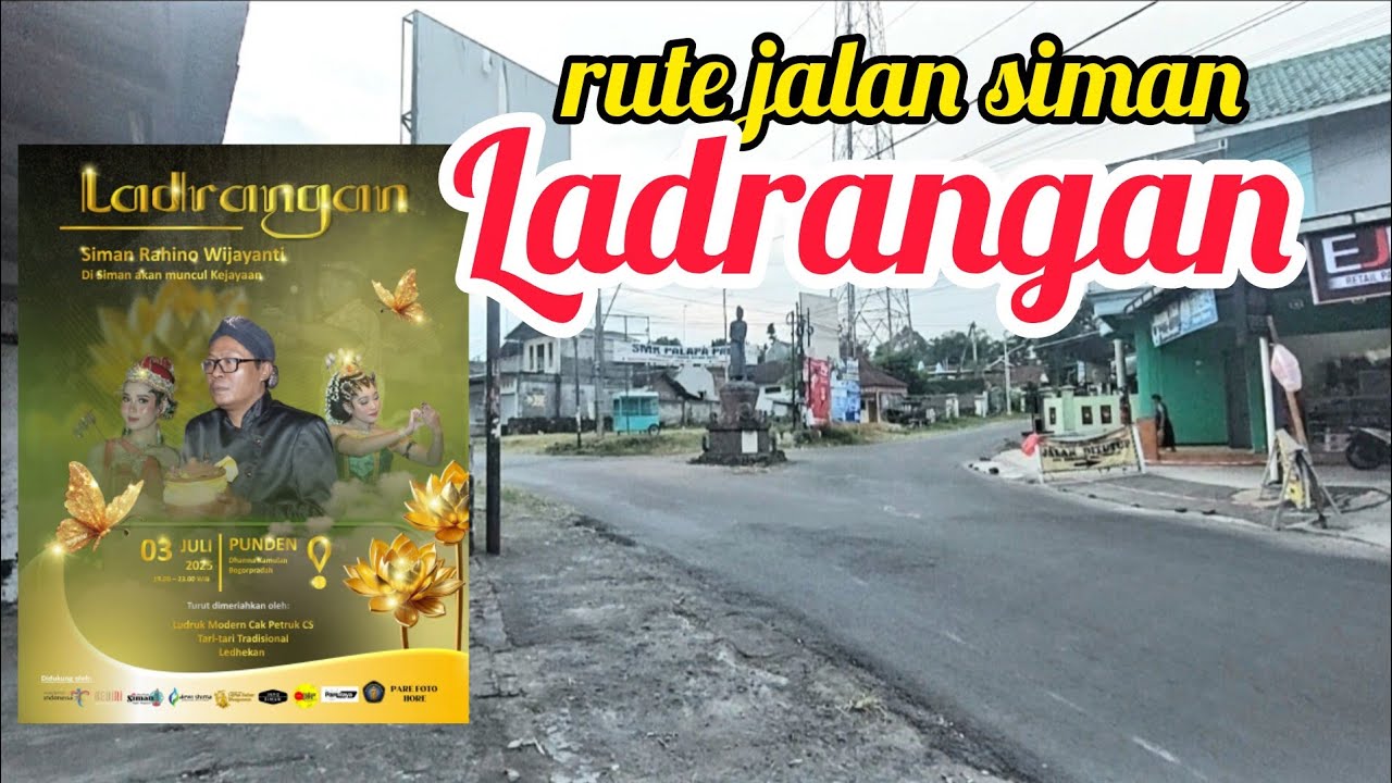RUTE JALAN SIMAN , LADRANGAN SURO || DS. SIMAN - KEPUNG - KEDIRI ✅