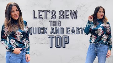 Sewing A Cute and SUPER Easy Top!