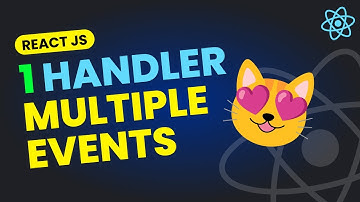 Single Function to Control Multiple Events in React JS