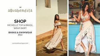 Agua Bendita Zola Collection - Michelle Top & Brasil Wrap Skirt