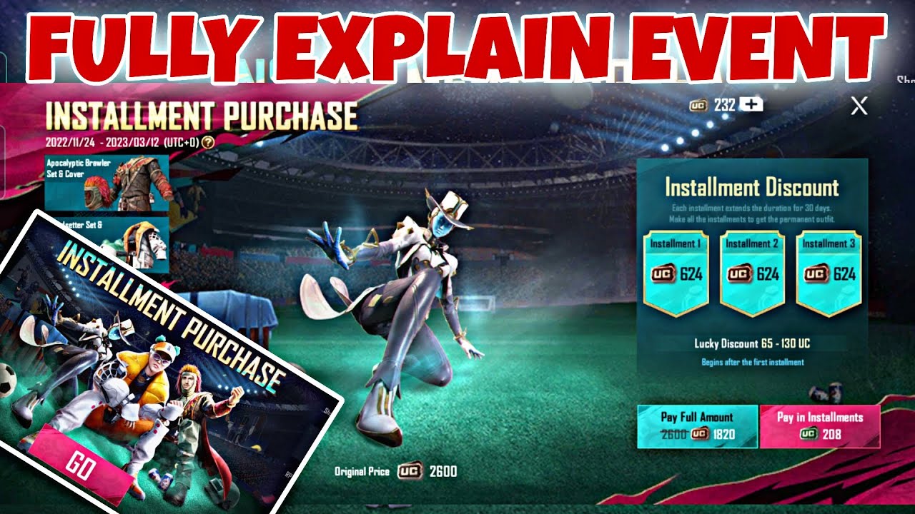 INSTALLMENT PURCHASE EVENT EXPLAIN IN PUBG MOBILE | INSTALLMENT PURCHASE