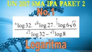 No 1 Logaritma UN 2017 Paket2 SMA IPA   Matematika Soal dan Pembahasan