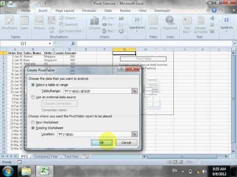 Using Microsoft Excel Pivot Table - UGROWIT dot NET