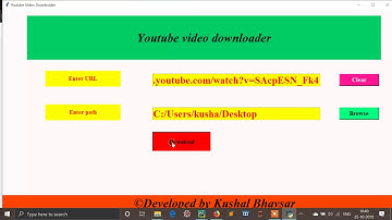 YouTube Video Downloader using Python [Full GUI]
